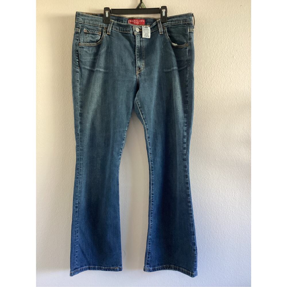 Levi’s 515 Boot Cut Stretch Jeans Women’s Size 16 Medium Wash Low Rise Denim